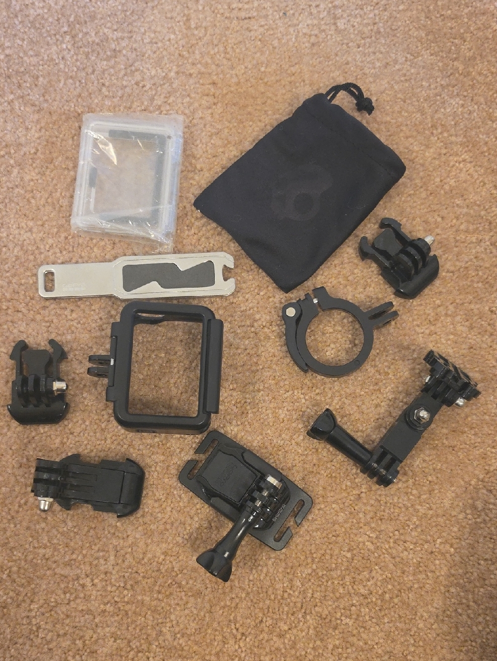 GoPro Black Mounting and Accessory Set with Clear Frame